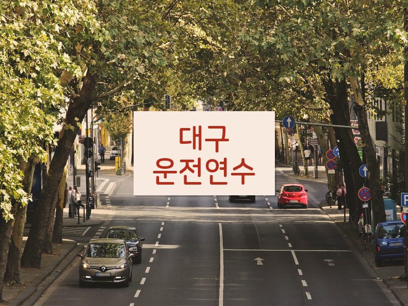 대구운전연수 후기