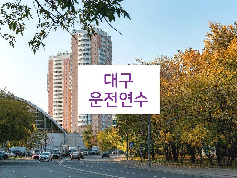 대구운전연수 후기