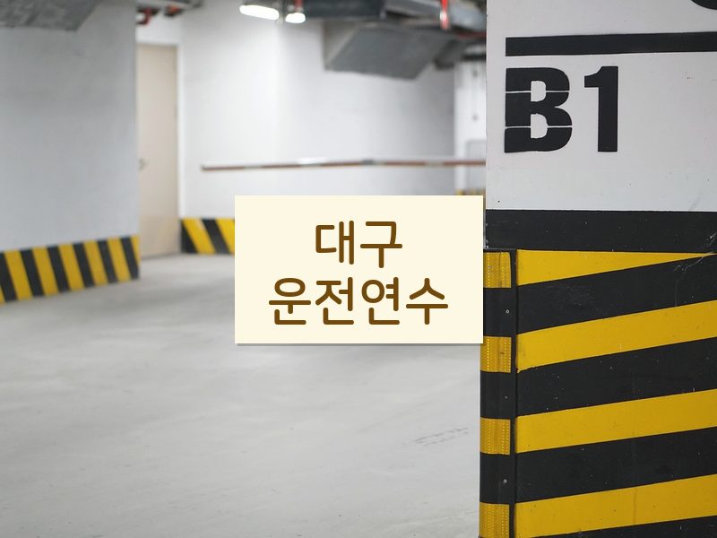 대구운전연수 후기