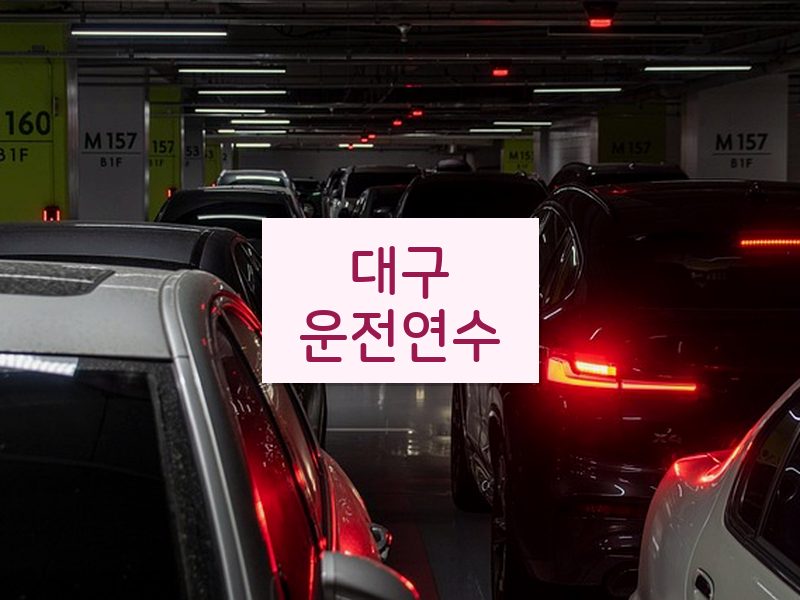 대구운전연수 후기