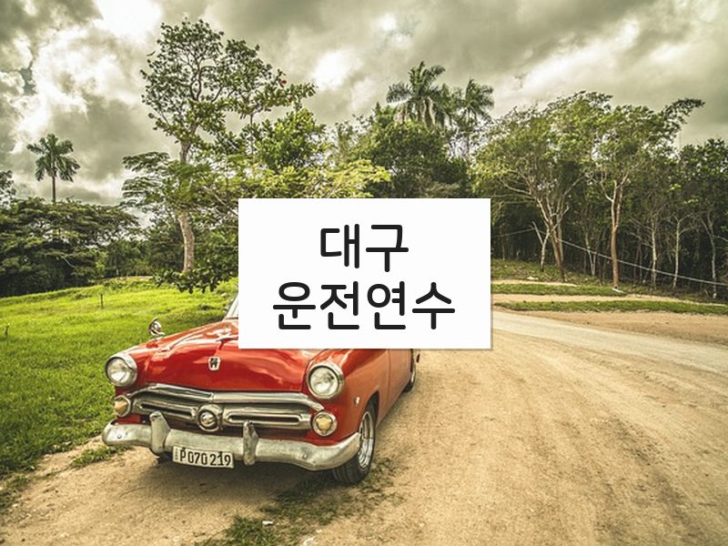 대구운전연수 후기