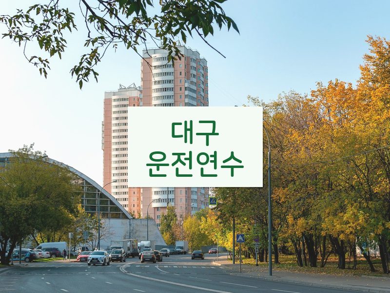 대구운전연수 후기