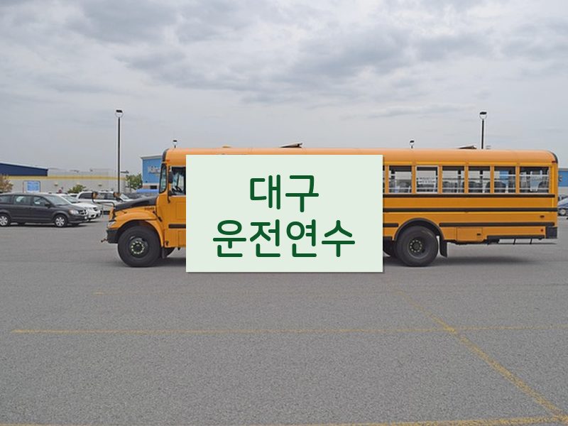 대구운전연수 후기