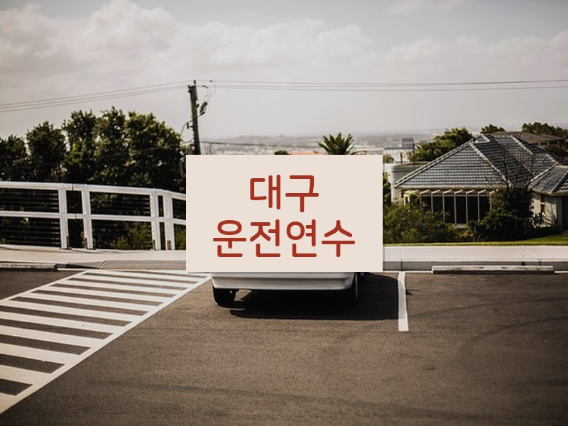 대구운전연수 후기