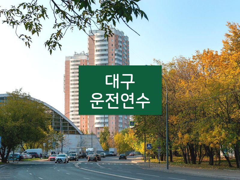 대구운전연수 후기
