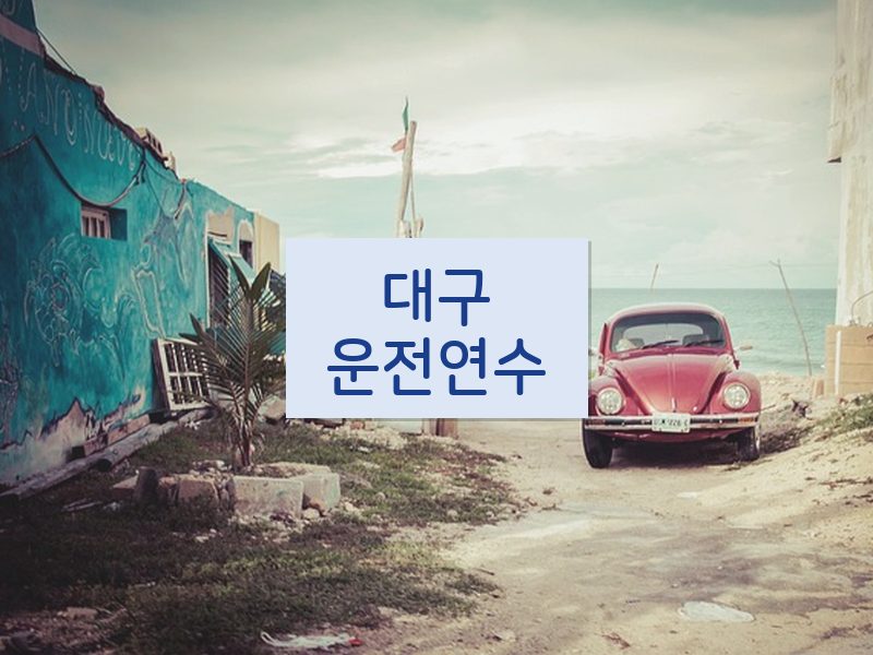 대구운전연수 후기