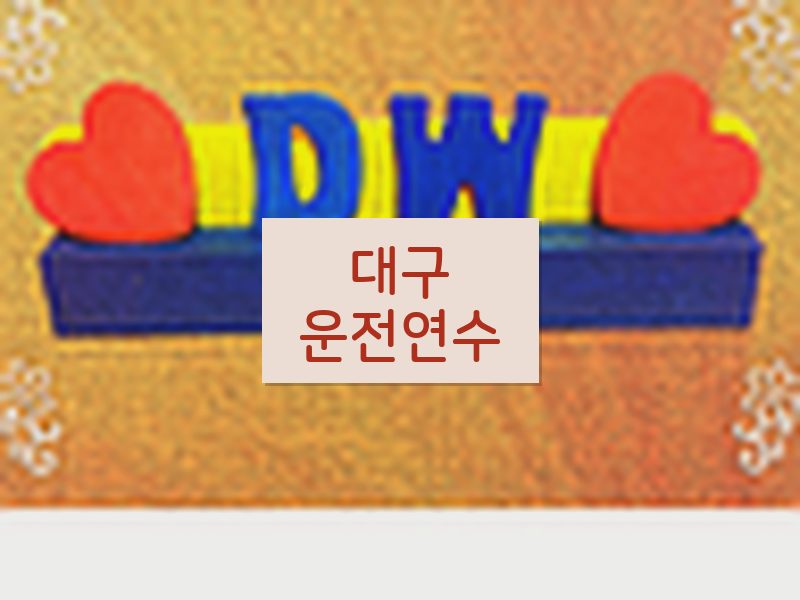 대구운전연수 후기