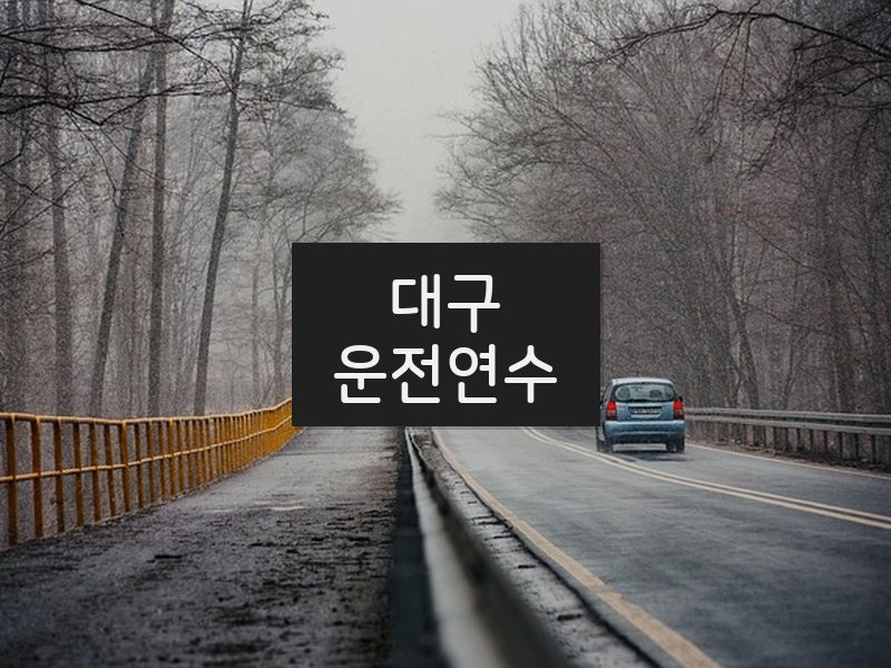 대구운전연수 후기