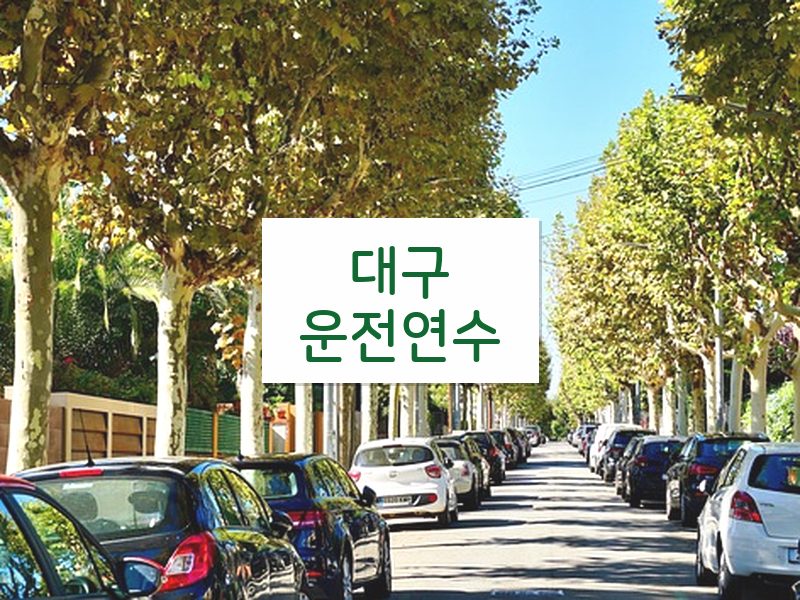 대구운전연수 후기
