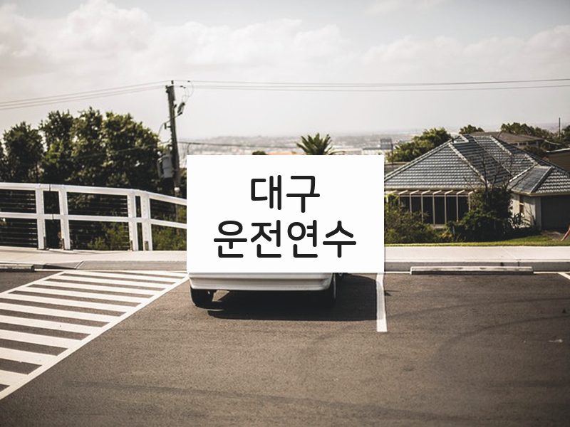 대구운전연수 후기