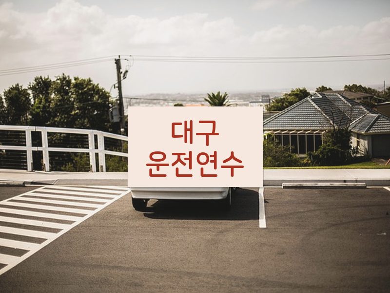 대구운전연수 후기