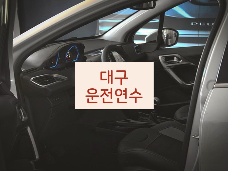 대구운전연수 후기