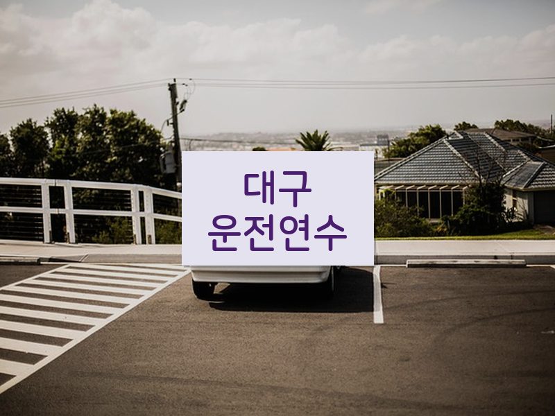 대구운전연수 후기