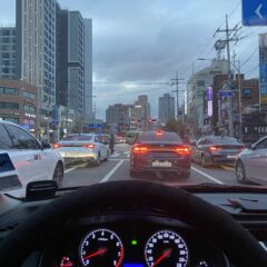 아이들 학교까지 운전