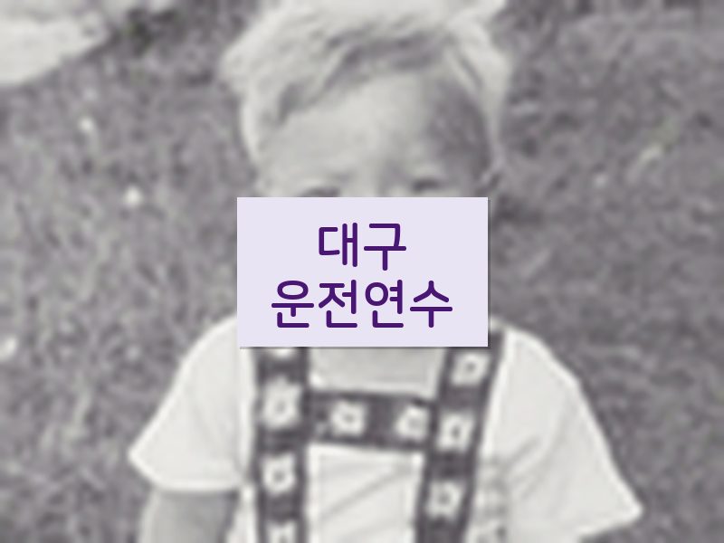 대구운전연수 후기