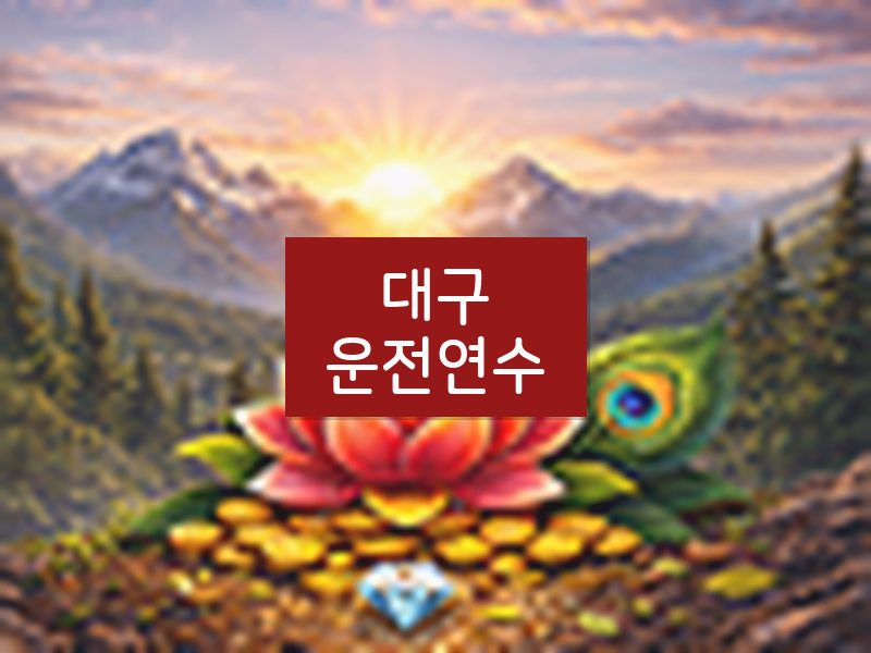 대구운전연수 후기