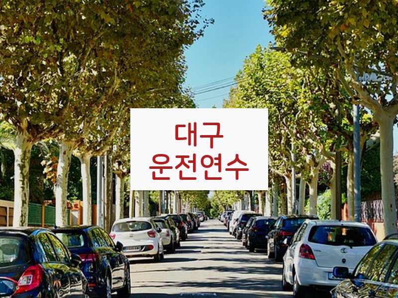 대구운전연수 후기